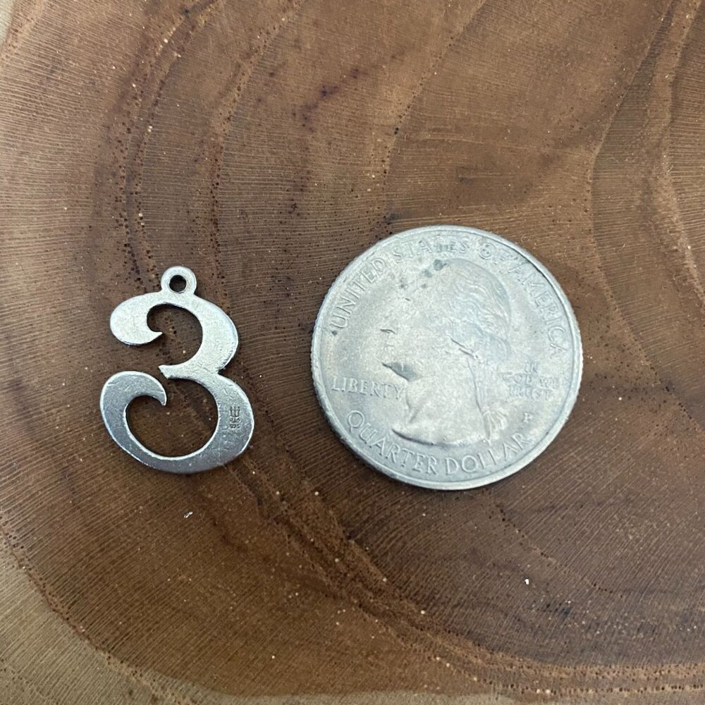 James Avery Large Script Initial "E" Charm, Sterl… - image 2